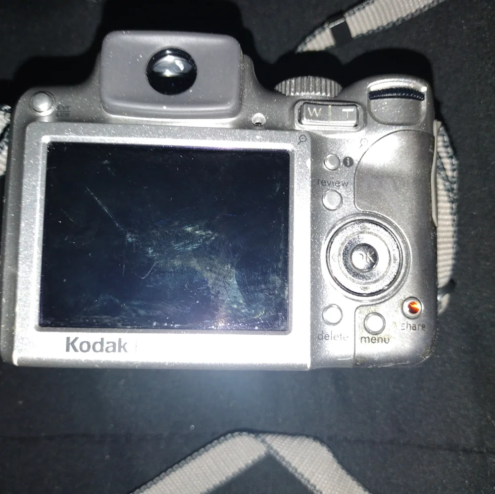 Kodak Silver Digital Camera with Philips Black Carrying Case
